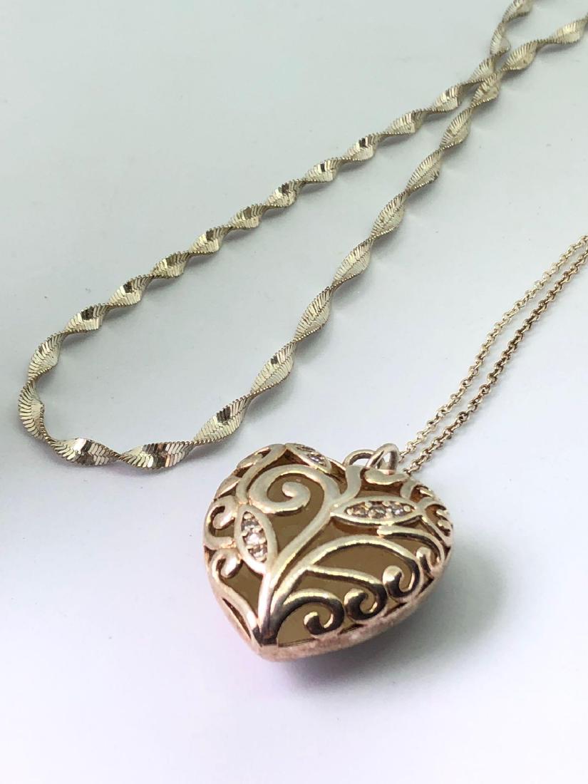 Lot of Two Sterling Silver Necklaces (1 of 5)