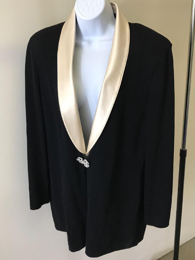 St. John Evening Knit Blazer with Button-On Collar (1 of 7)