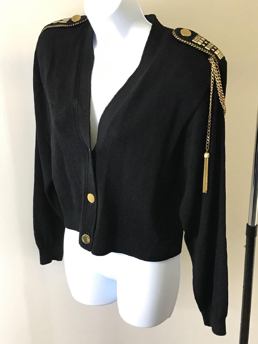 St. John Embellished Military-Style Cardigan (1 of 10)