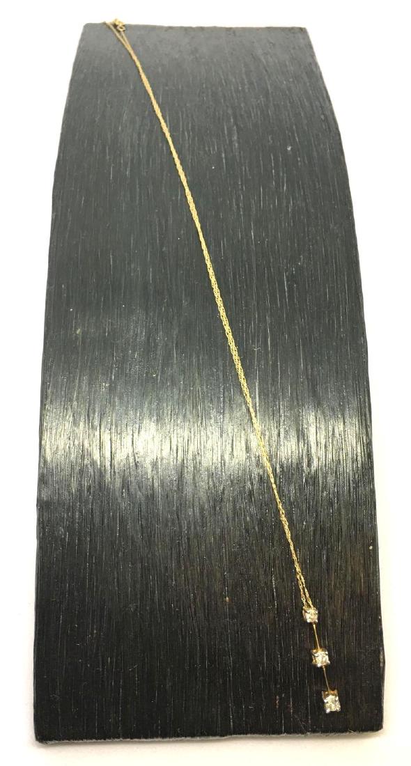 10k Gold Necklace With Drop Pendant (1 of 3)