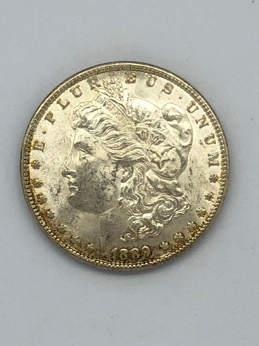 Lot Of One 1889 Morgan Silver Dollar Coins P-Mint (1 of 2)