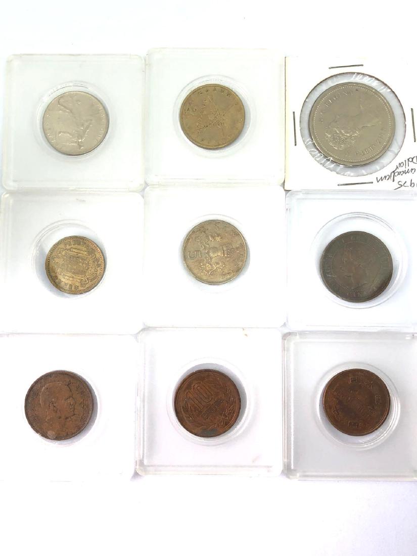 Lot of Nine Vintage Foreign Coins (1 of 6)