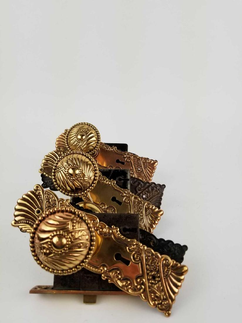 Three Antique Sargent and Co Easy Spring Locks with (1 of 6)