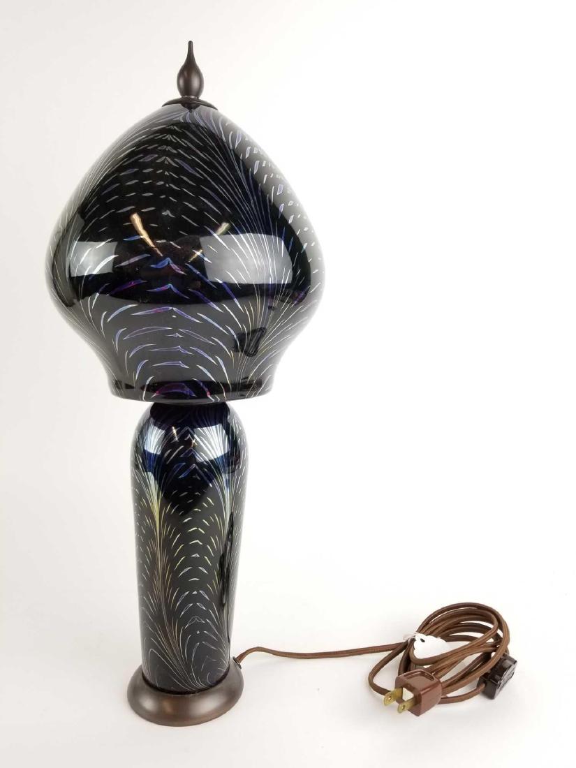 David Lotton Glass Lamp - Spider Web (1 of 6)