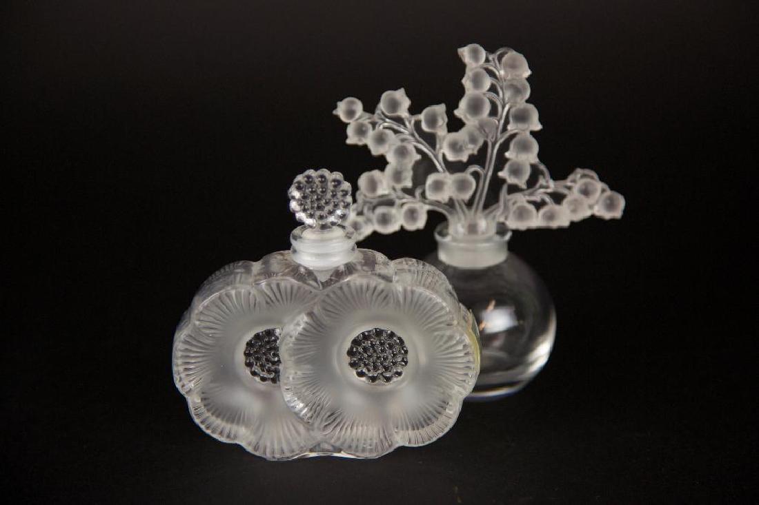 Pair of Lalique Crystal Perfume Bottles (1 of 5)