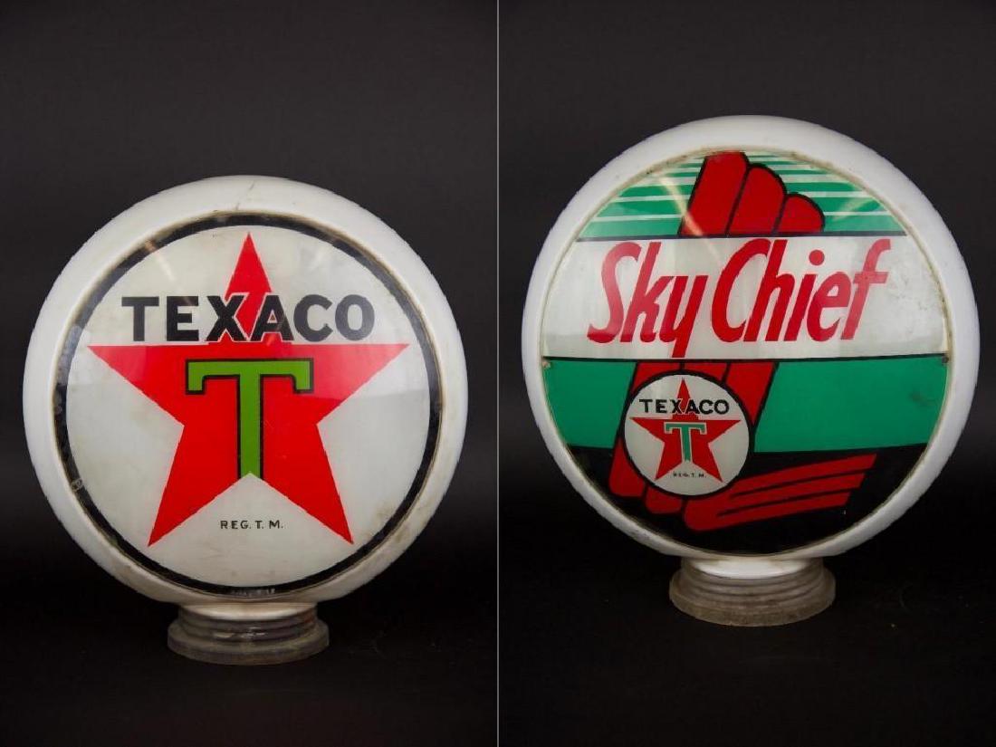 Pair of Vintage Texaco Gas Pump Glass Globes with (1 of 9)