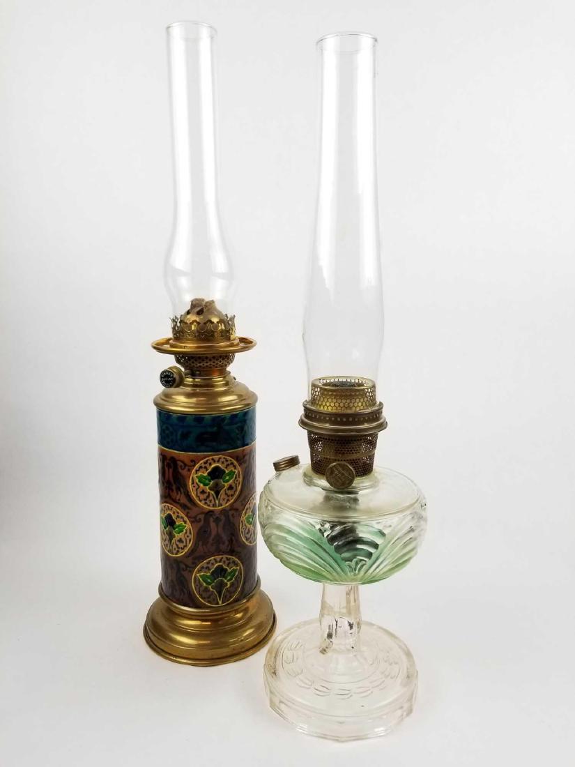 Pair of Antique Kerosene Lamps (1 of 7)