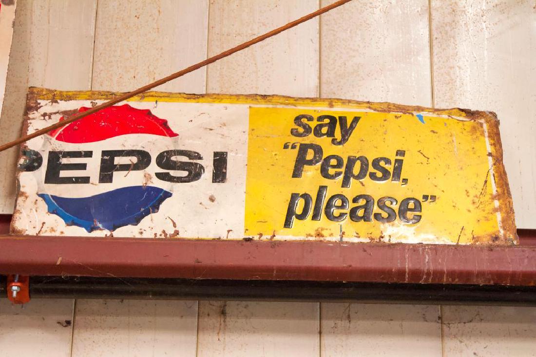 Vintage Pepsi Sign ca 1965 (1 of 3)