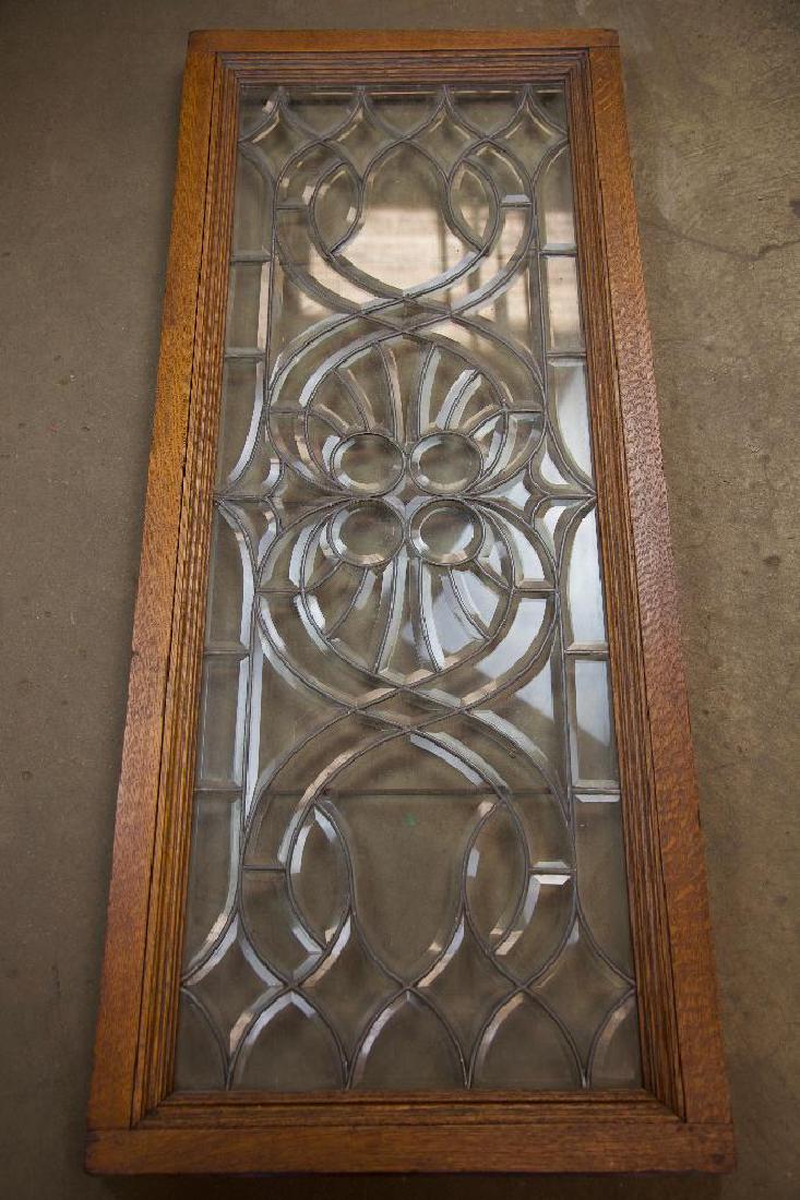 Leaded Glass Window in Frame