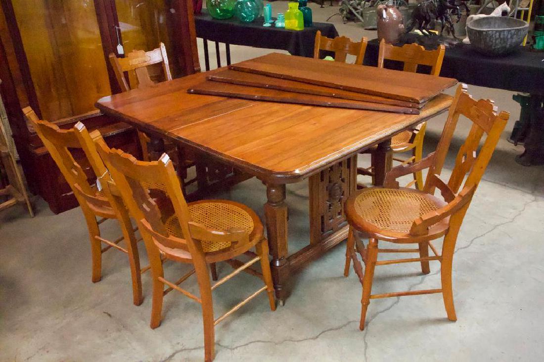 Antique Victorian Style Table and Chairs (1 of 8)