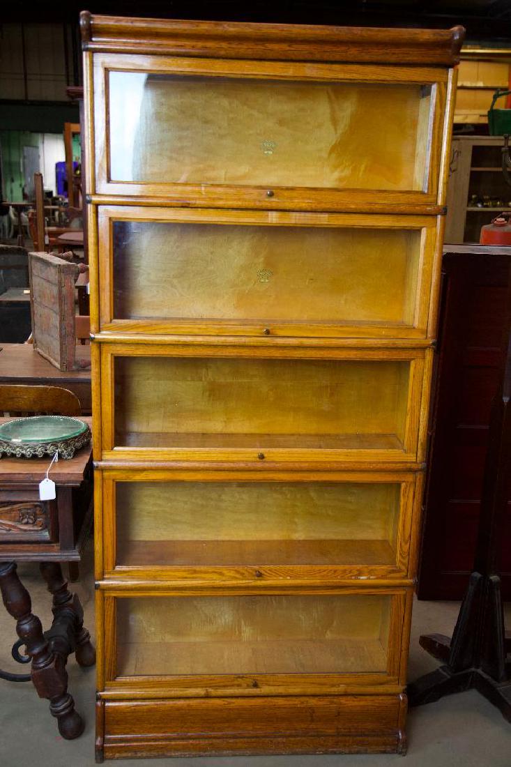 Antique Oak Barrister Bookcase