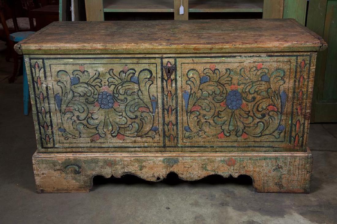 Antique Pennsylvania Dutch Painted Dower Chest (1 of 5)