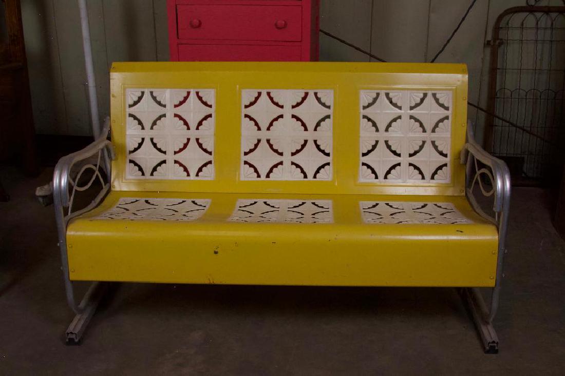 Vintage 1950's Aluminum Glider (1 of 6)