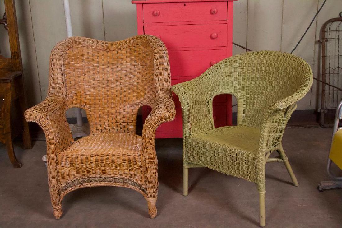 Pair of Wicker Chairs (1 of 9)