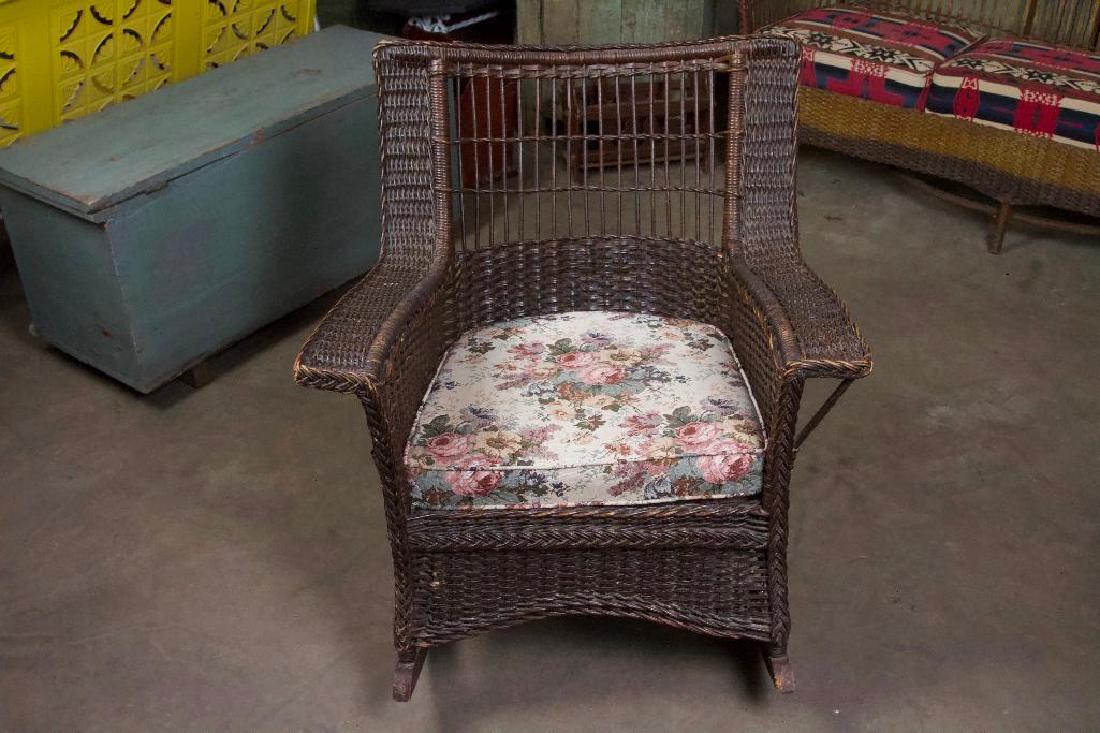 Wicker Rocking Chair (1 of 6)