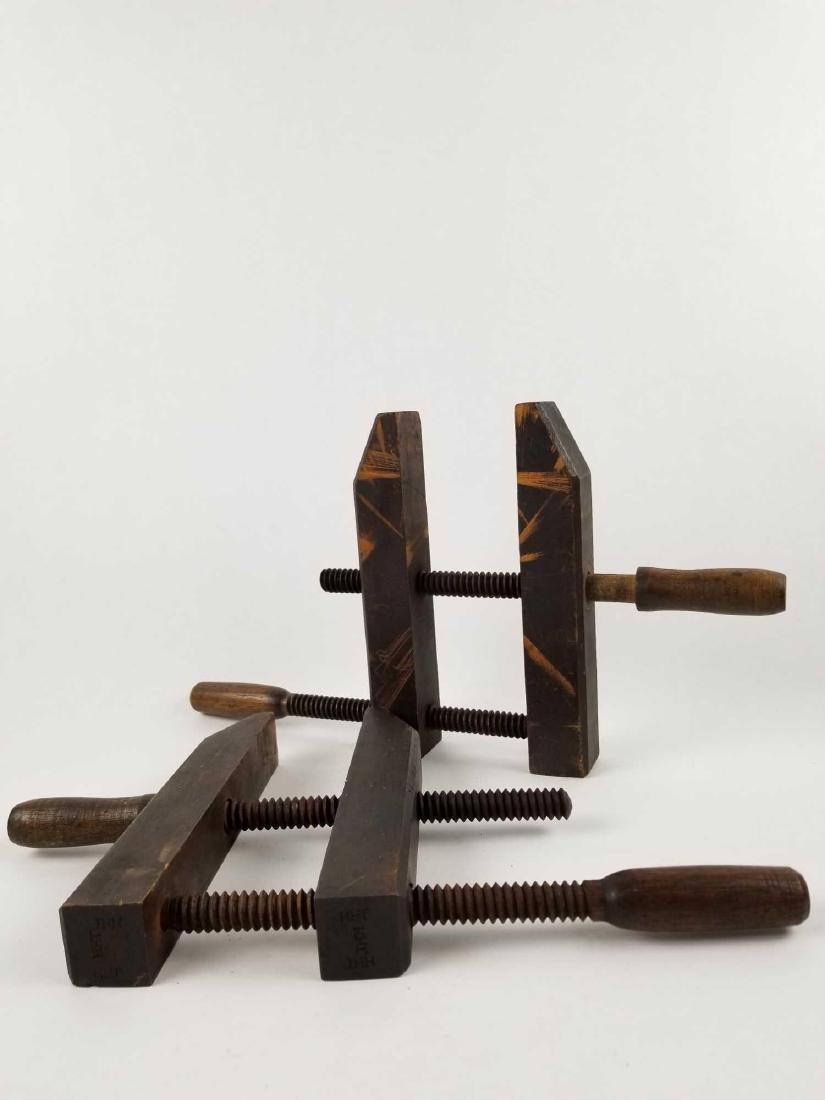 Two Pair of Antique Wood Screw Clamps (1 of 10)