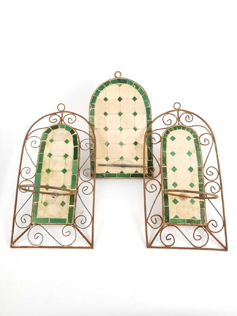 Three Antique Hanging Planters (1 of 8)