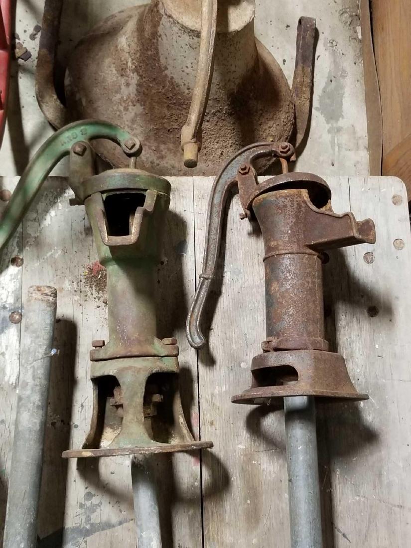 Three Medium Antique Water Pumps (1 of 6)