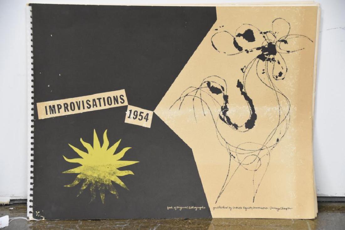 Improvisations 1954 Lithographs (1 of 7)
