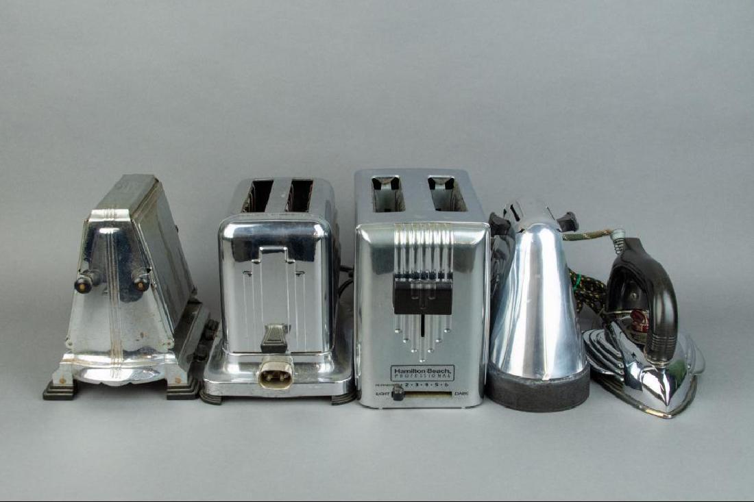 Lot Five (5) Art Deco Toasters And Iron (1 of 18)
