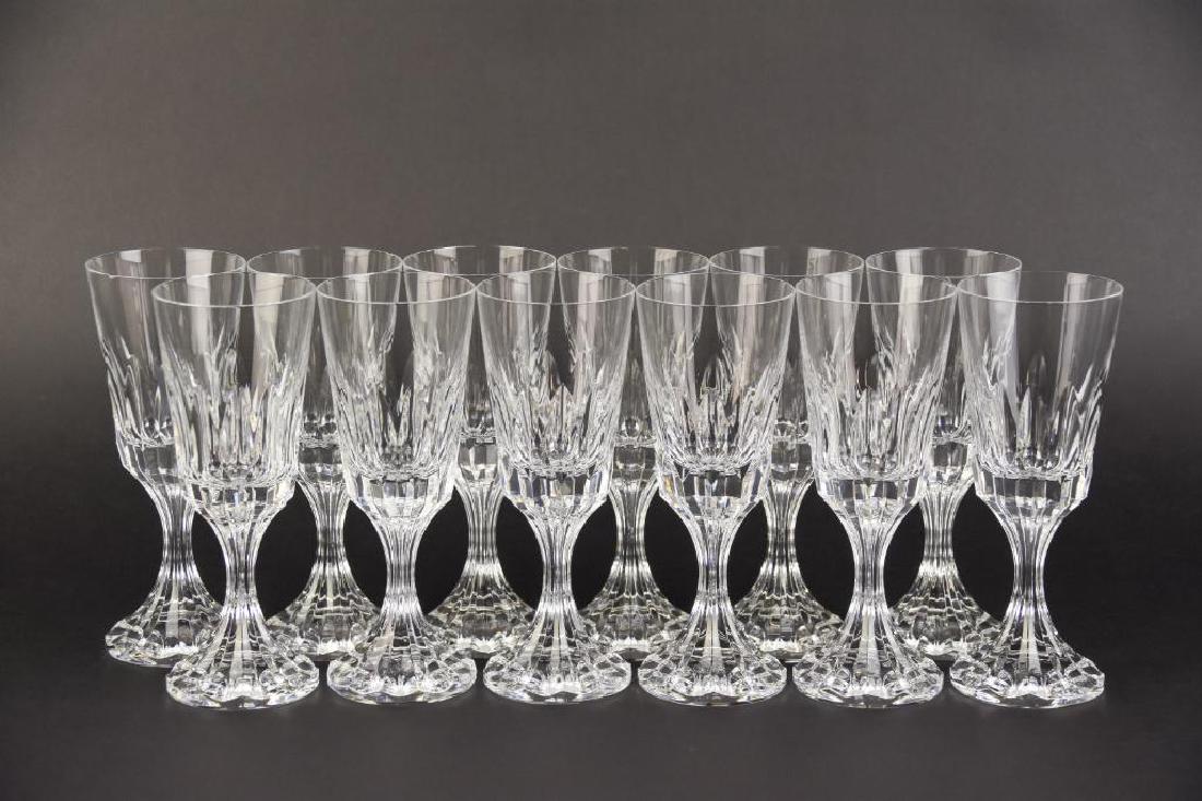 Set of Twelve (12) Baccarat D'Assas Crystal White Wine: Set of Twelve (12) Baccarat D'Assas white wine crystal glasses. Baccarat marks on bottom. 7"Height