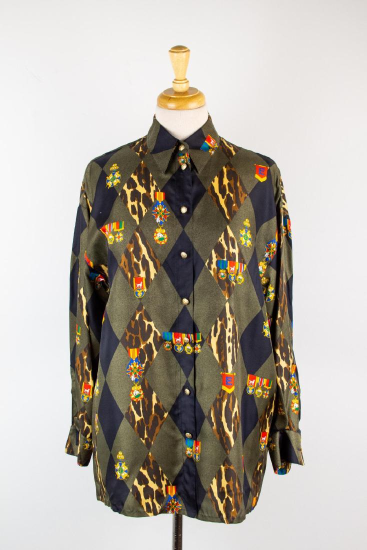 Three (3) Escada Silk Print Shirts (1 of 16)