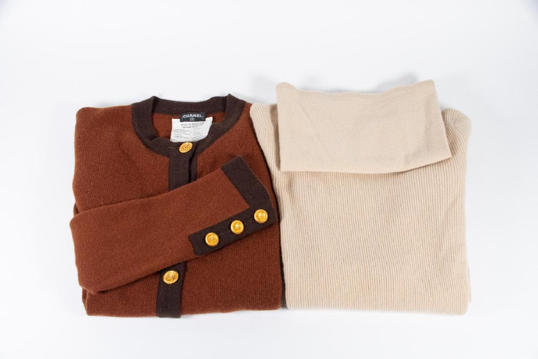 Chanel Cashmere Cardigan and Turtleneck Tops (1 of 16)
