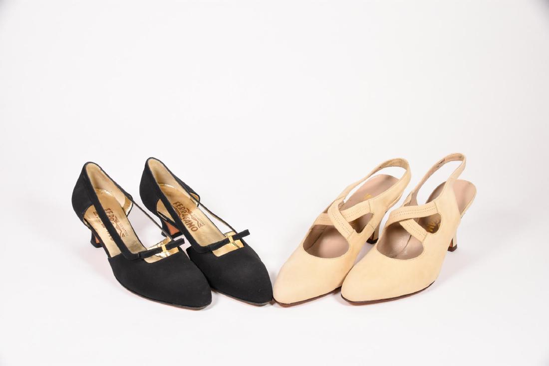 Two (2) Pairs of Vintage Salvatore Ferragamo Pumps (1 of 13)