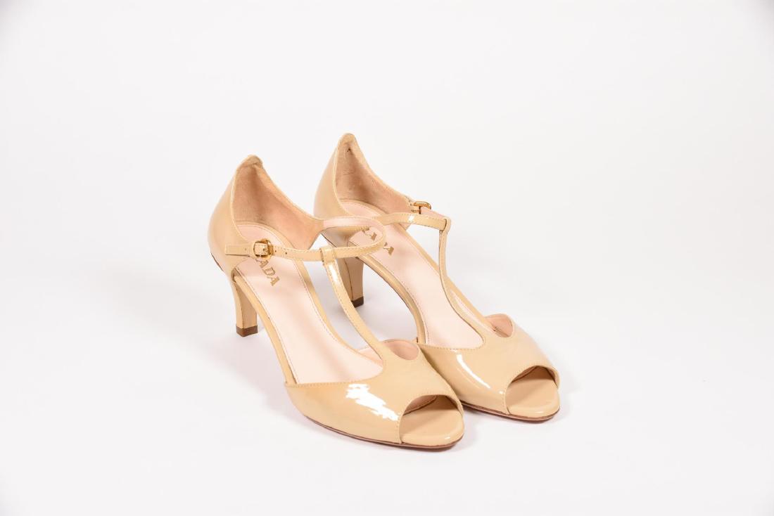 Prada Patent Leather T-Strap Pumps (1 of 6)