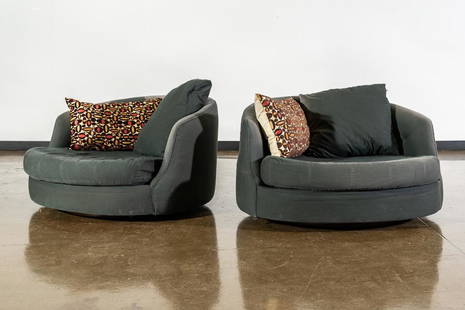 1960s Milo Baughman Tub Chairs: 1960s Milo Baughman for Thayer Coggin Tub Chairs. CREATOR: Thayer Coggin (Manufacturer) Milo Baughman (Artist). PLACE OF ORIGIN: United States. DATE OF MANUFACTURE: 1960s. PE