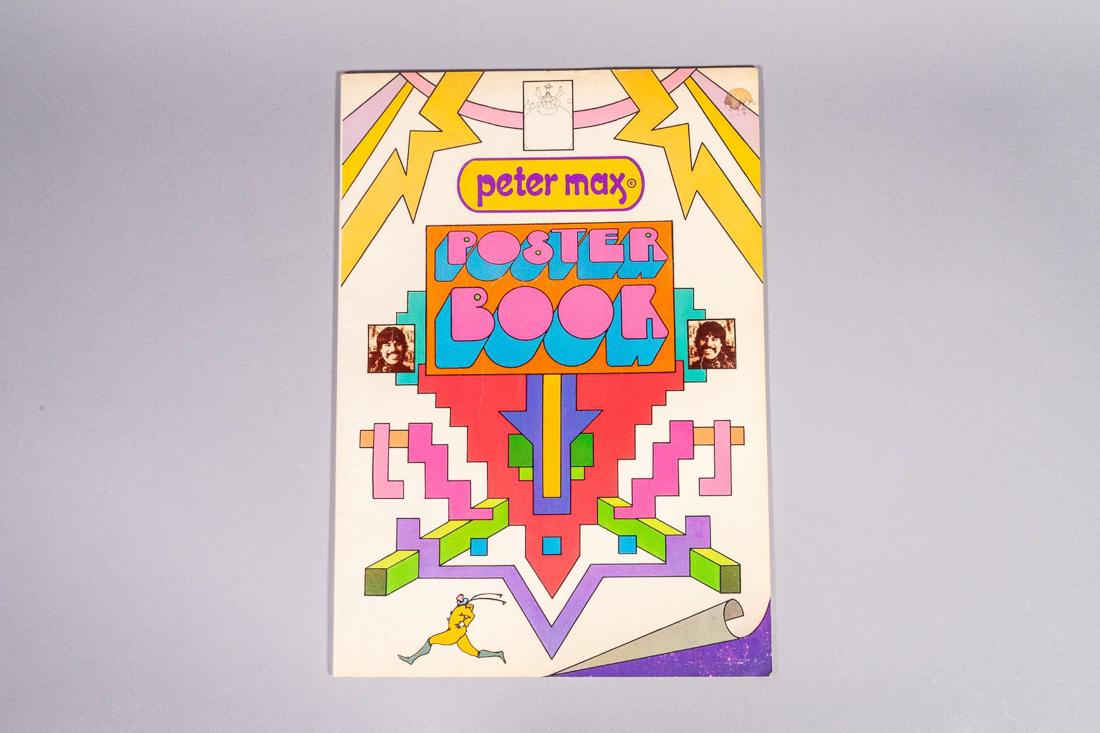 Peter Max Poster Book Paperback ‰ÛÒ 1970: Peter Max (1937-) This book of art by Peter Max includes 24 full-color, full-page posters and "quotations facing each poster [which] are Peter's verbal reactions to his work", along with an Introducti
