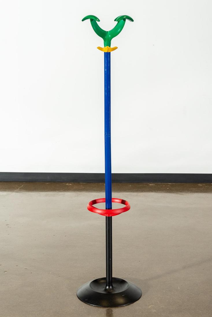 Raul Barbieri "The Cactus" Coat Rack For Rexite: Rexite "The Cactus" 1070 Coat Rack by designer Raul Barbieri. CONDITION: Good. Refer to photos for condition. MEASUREMENTS: H 65in. x DM 16in