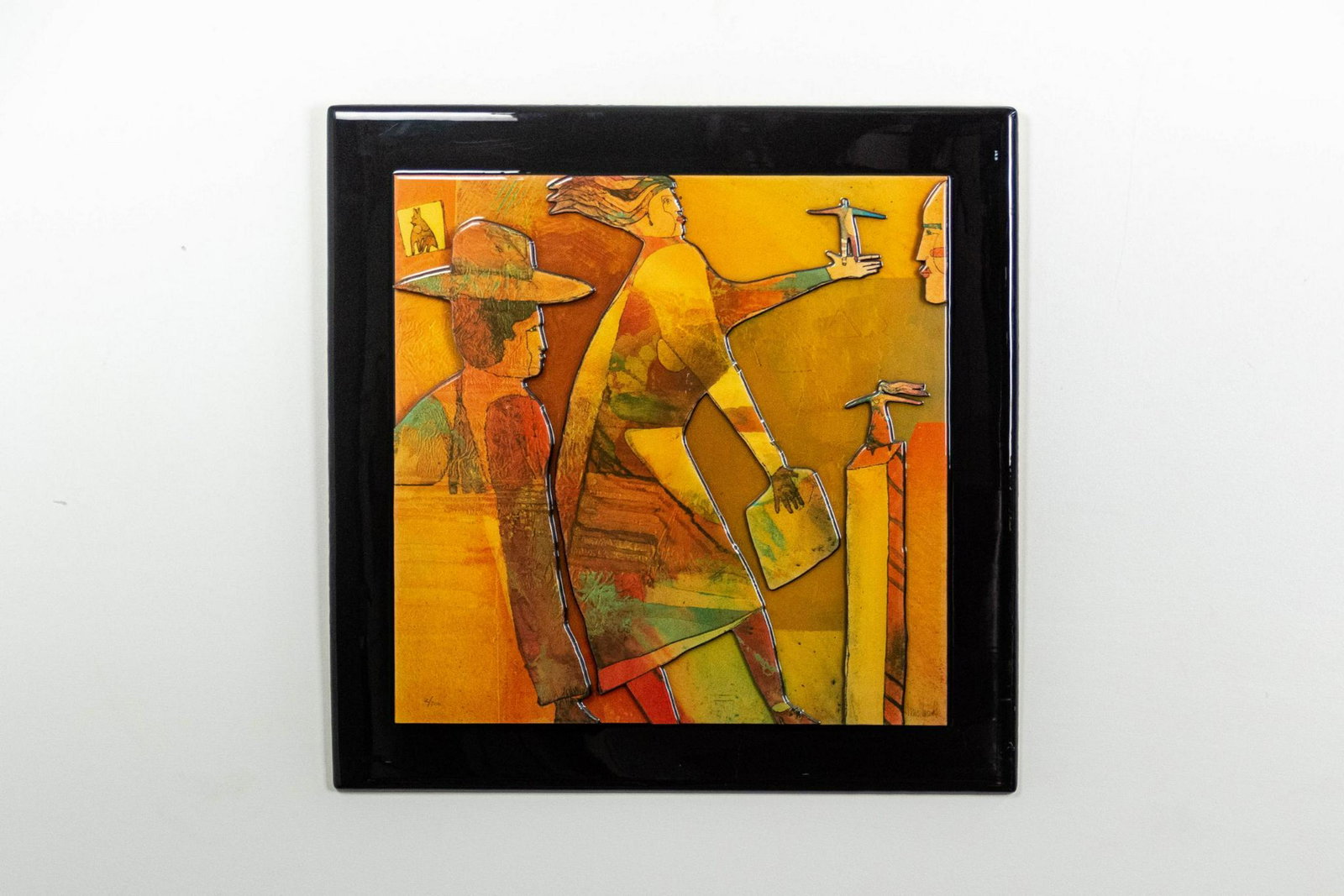 Haull Home Framed Relief Sculpture, Signed and Numbered: Relief sculpture, signed and numbered 2/200 by the artist ARTIST: Haull Home CONDITION: Very good, minor scuffs on frame DIMENSIONS: 30" x 31"