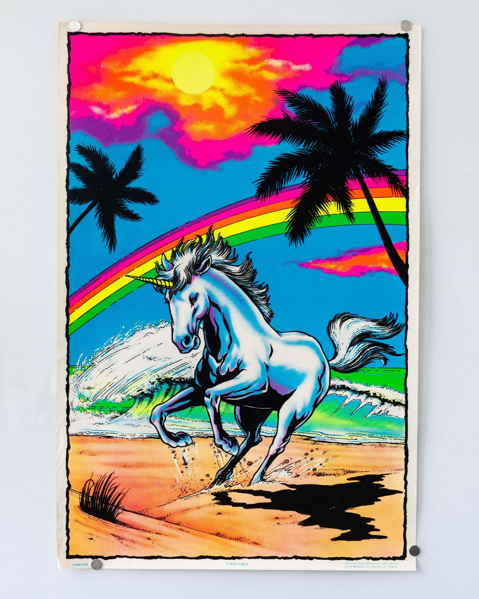 "Unicorn" Vintage Blacklight Poster (1 of 7)