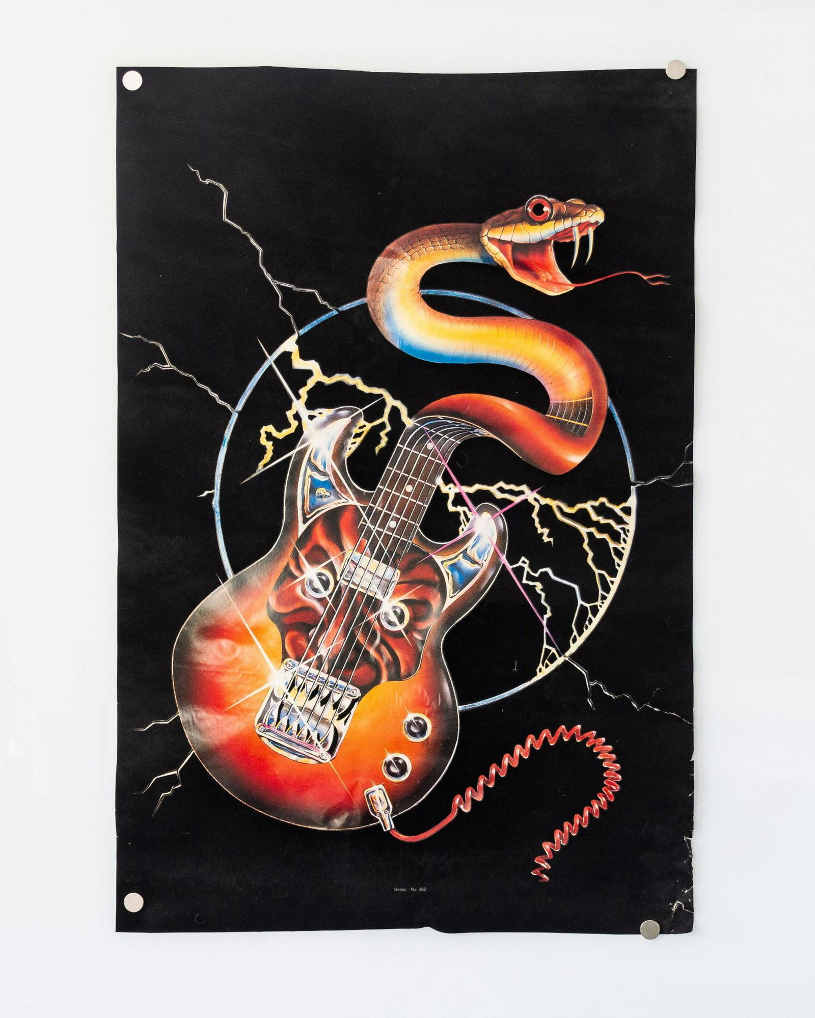 "Snake" Vintage Blacklight Poster (1 of 3)