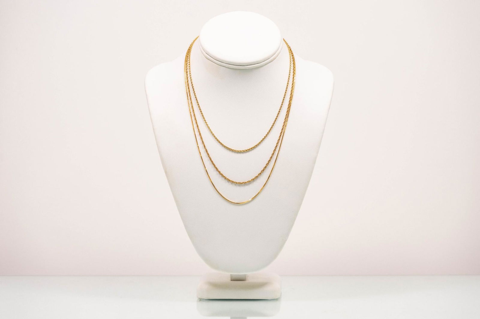 Three (3) Gold Chains (1 of 5)