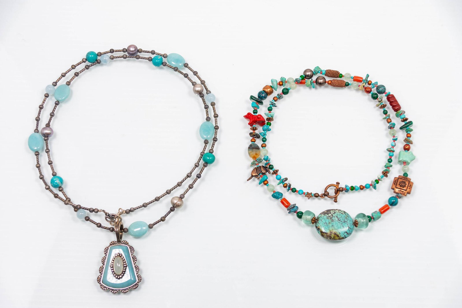 Two (2) Carolyn Pollack Design Multi-Stone Necklaces (1 of 7)