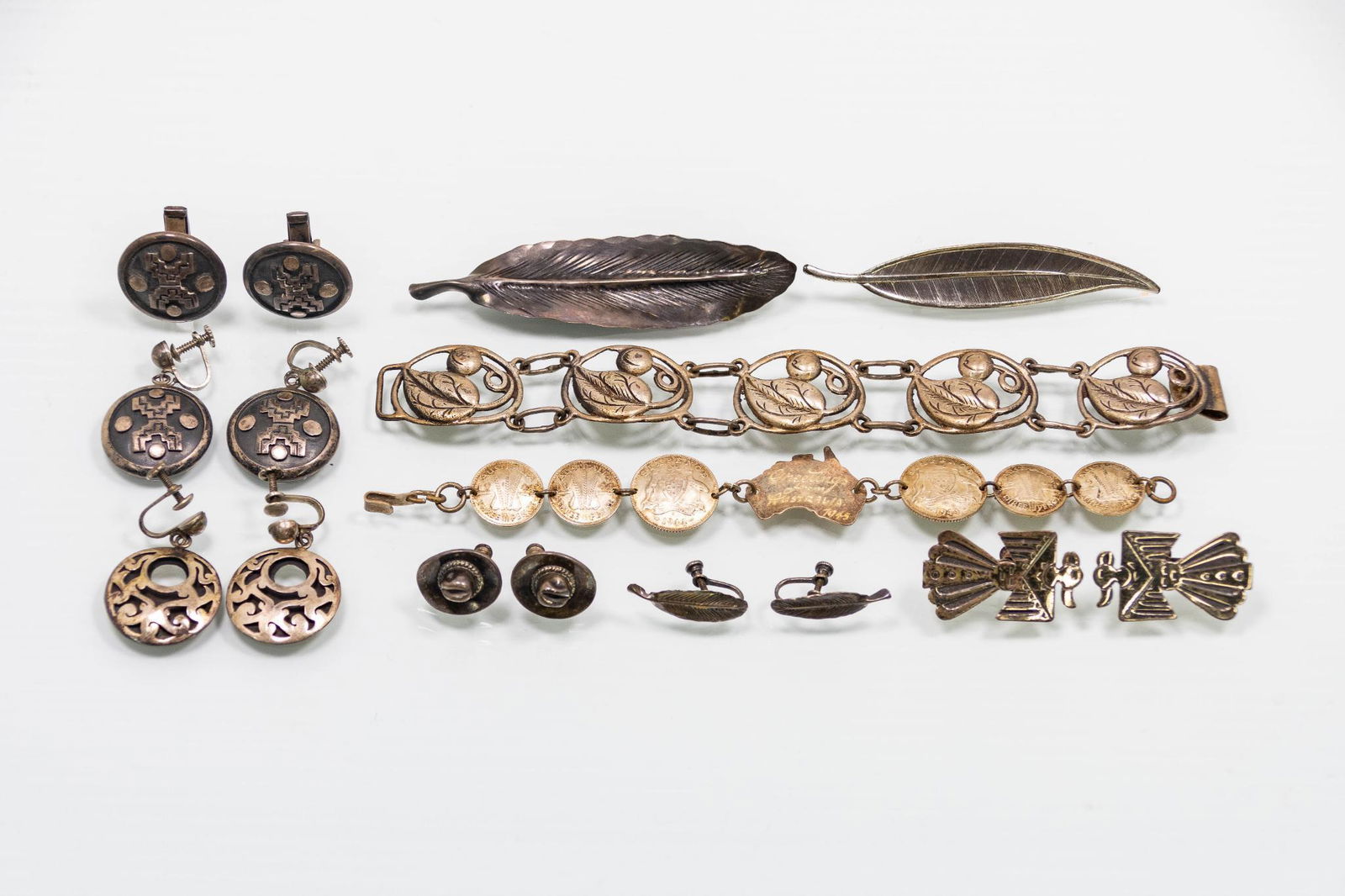 Lot of Vintage Southwestern Earrings, Bracelets, (1 of 16)