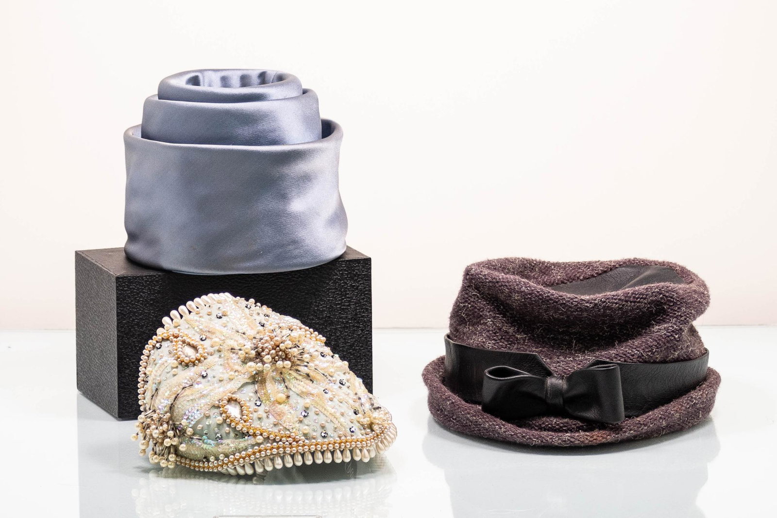 Three (3) Vintage Parisian Hats (1 of 10)