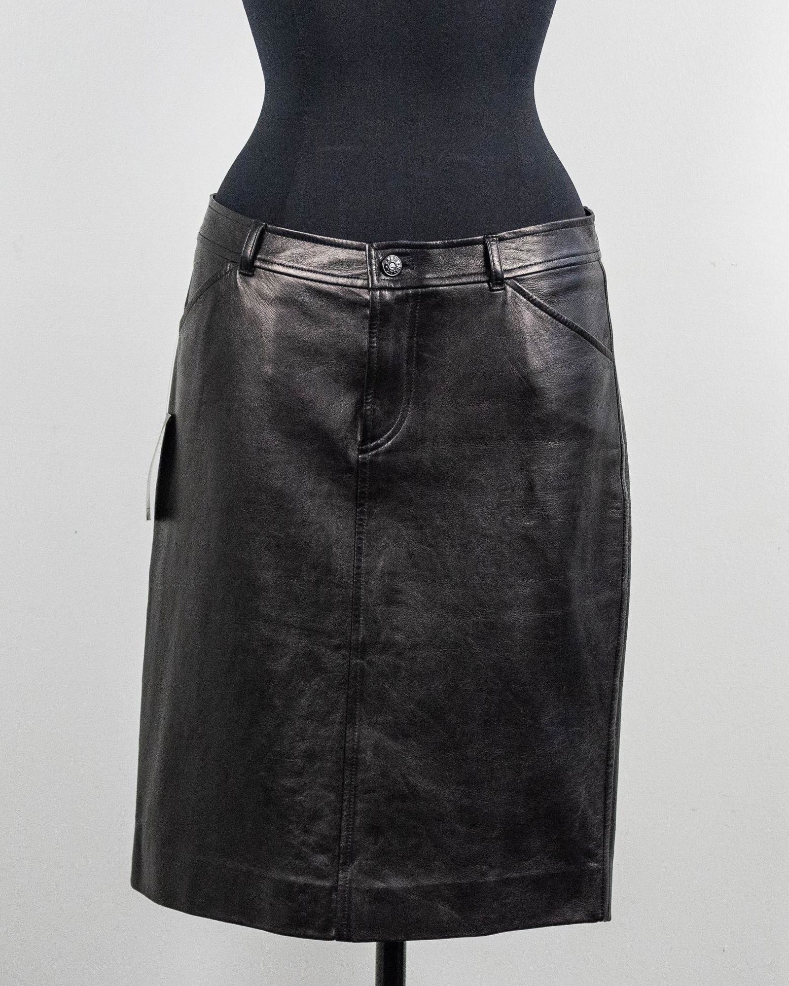 Ralph Lauren 100% Lambskin Leather Skirt (1 of 6)
