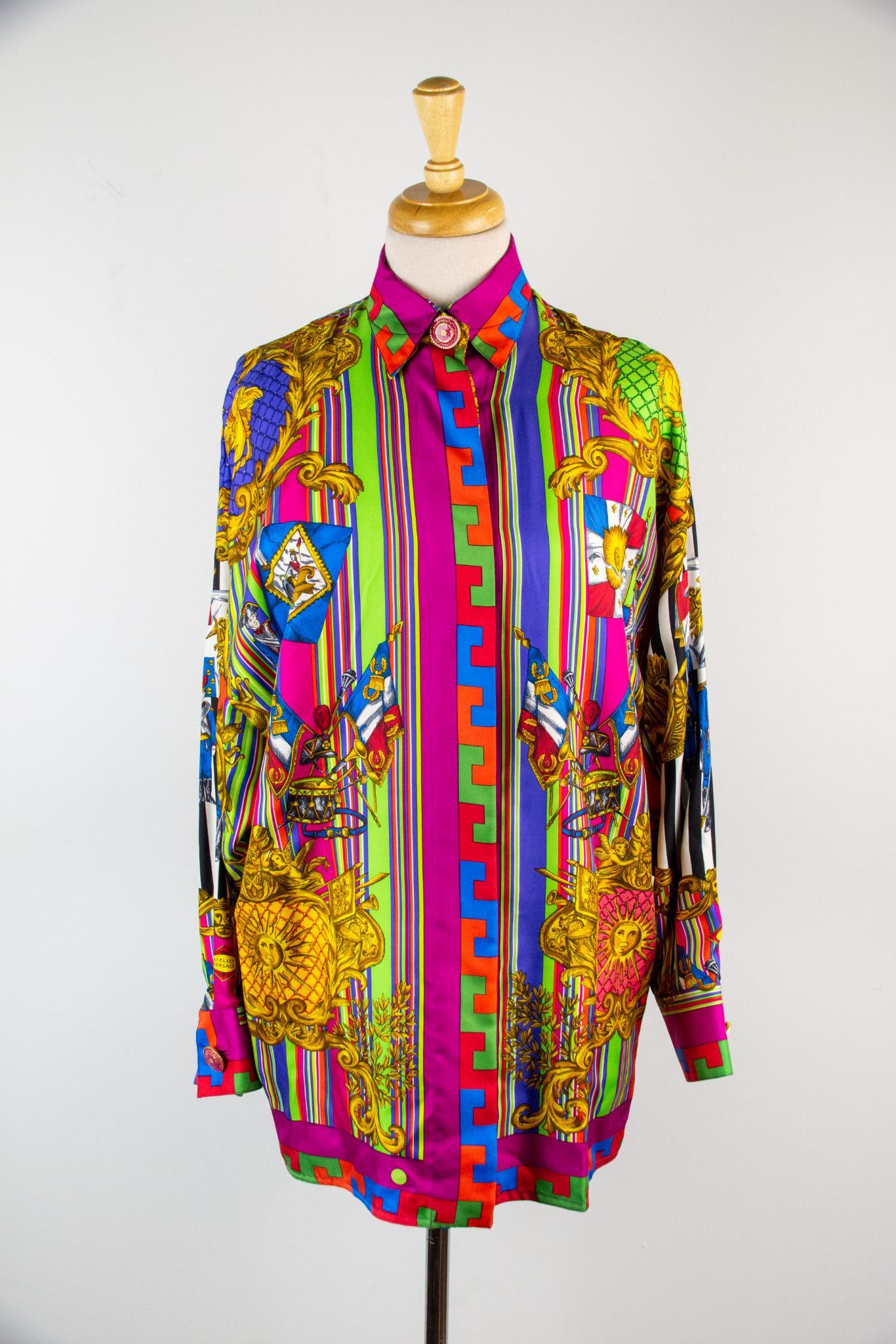 Three (3) Versace Silk Print Shirts (1 of 20)