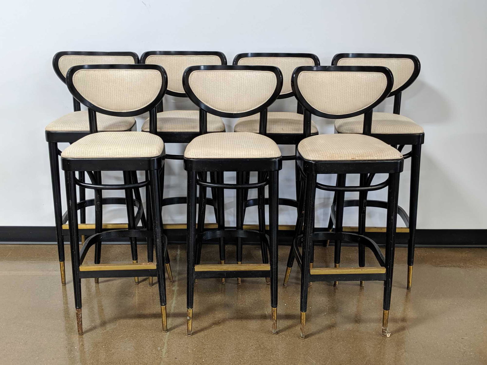 Vintage Empire Furniture Company Stools: Vintage Empire Furniture Company Stools.Seat Height 30.5" Back Height 41"