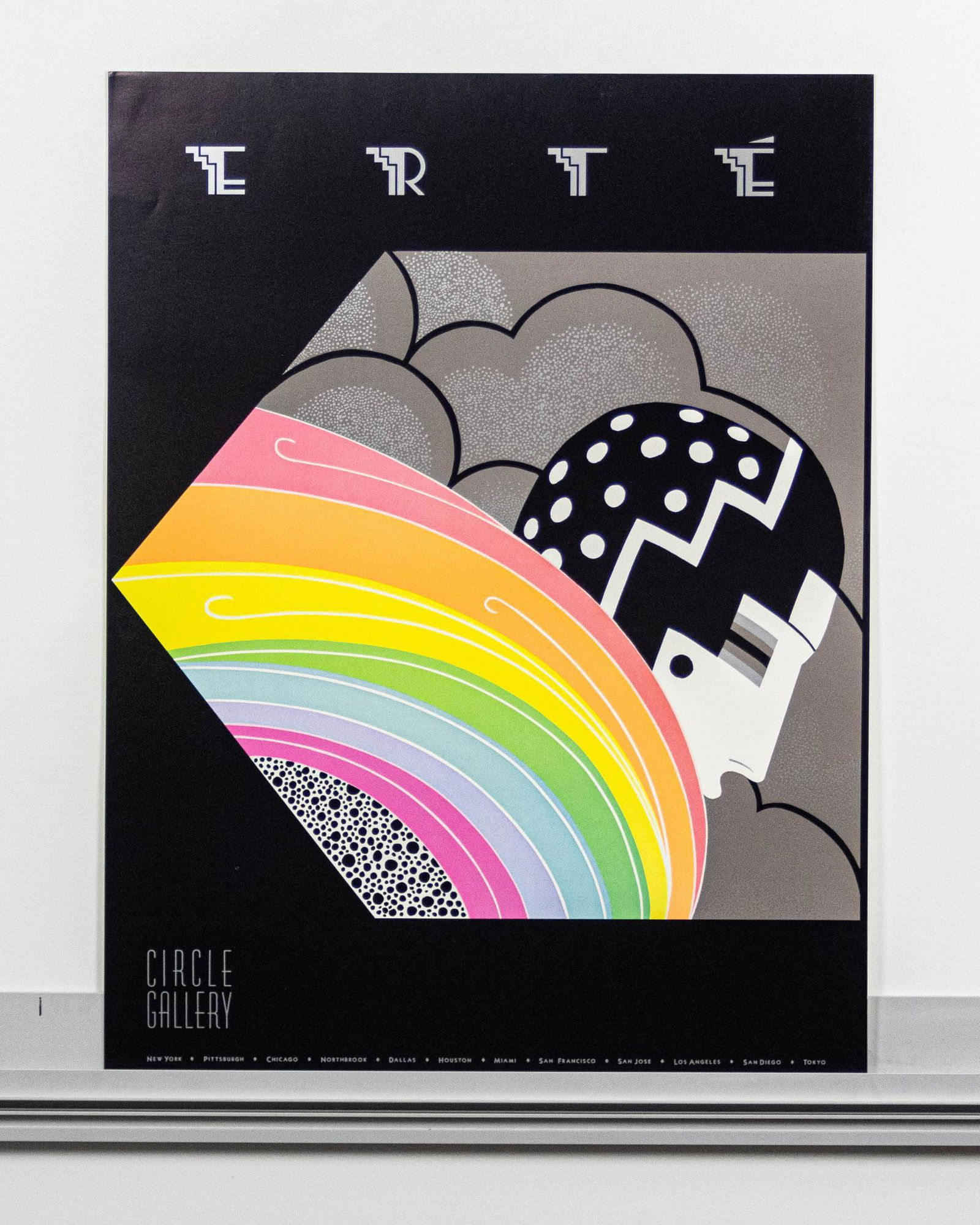 Erte Circle Gallery Poster "Tempest": Description"Tempest" poster for "Circle Gallery" ARTIST: Erte CONDITION: Very good, some minor signs of handling and wear DIMENSIONS: 32" x 24"