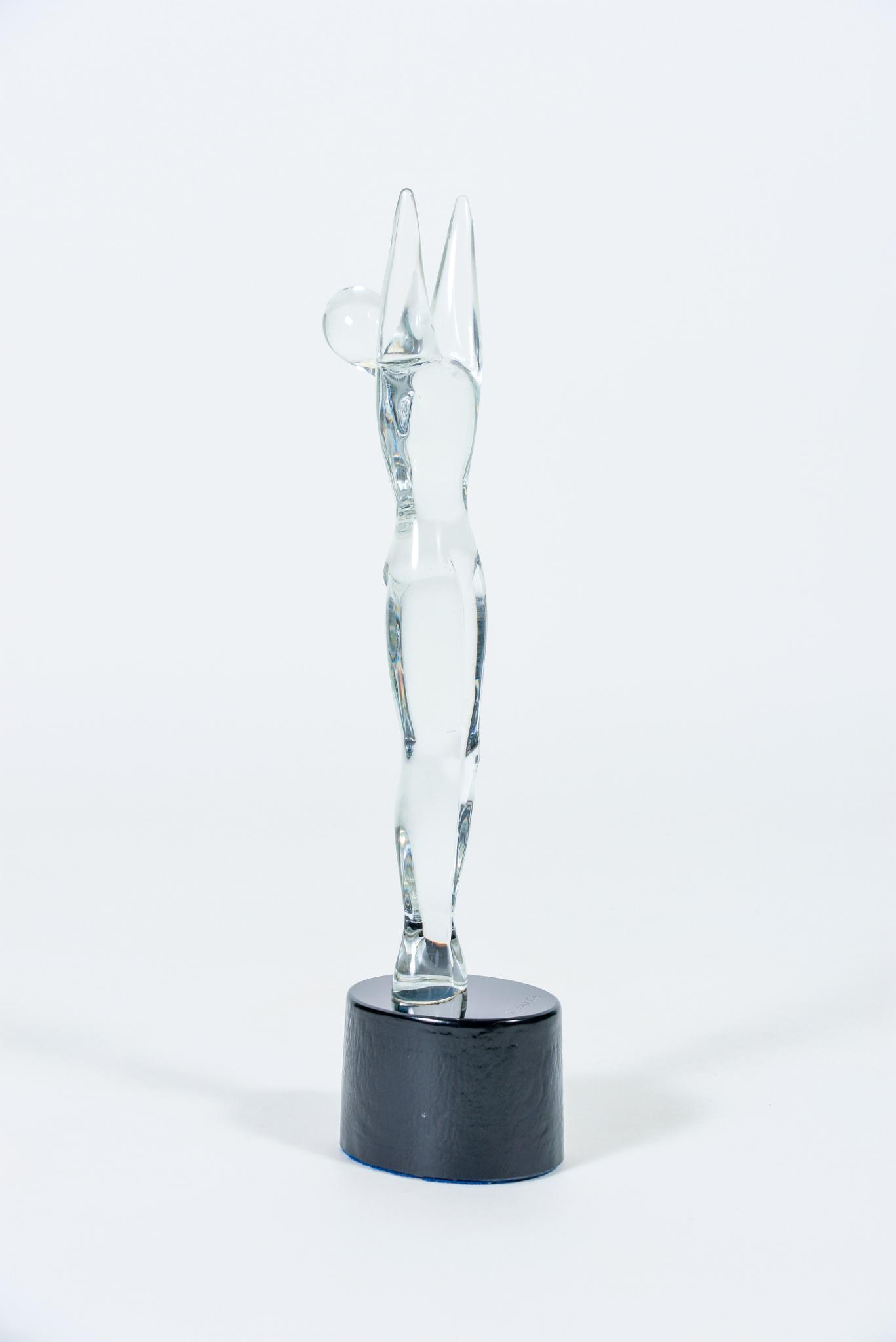 Signed Renato Anatra Murano Glass Gymnast Statue (1 of 7)