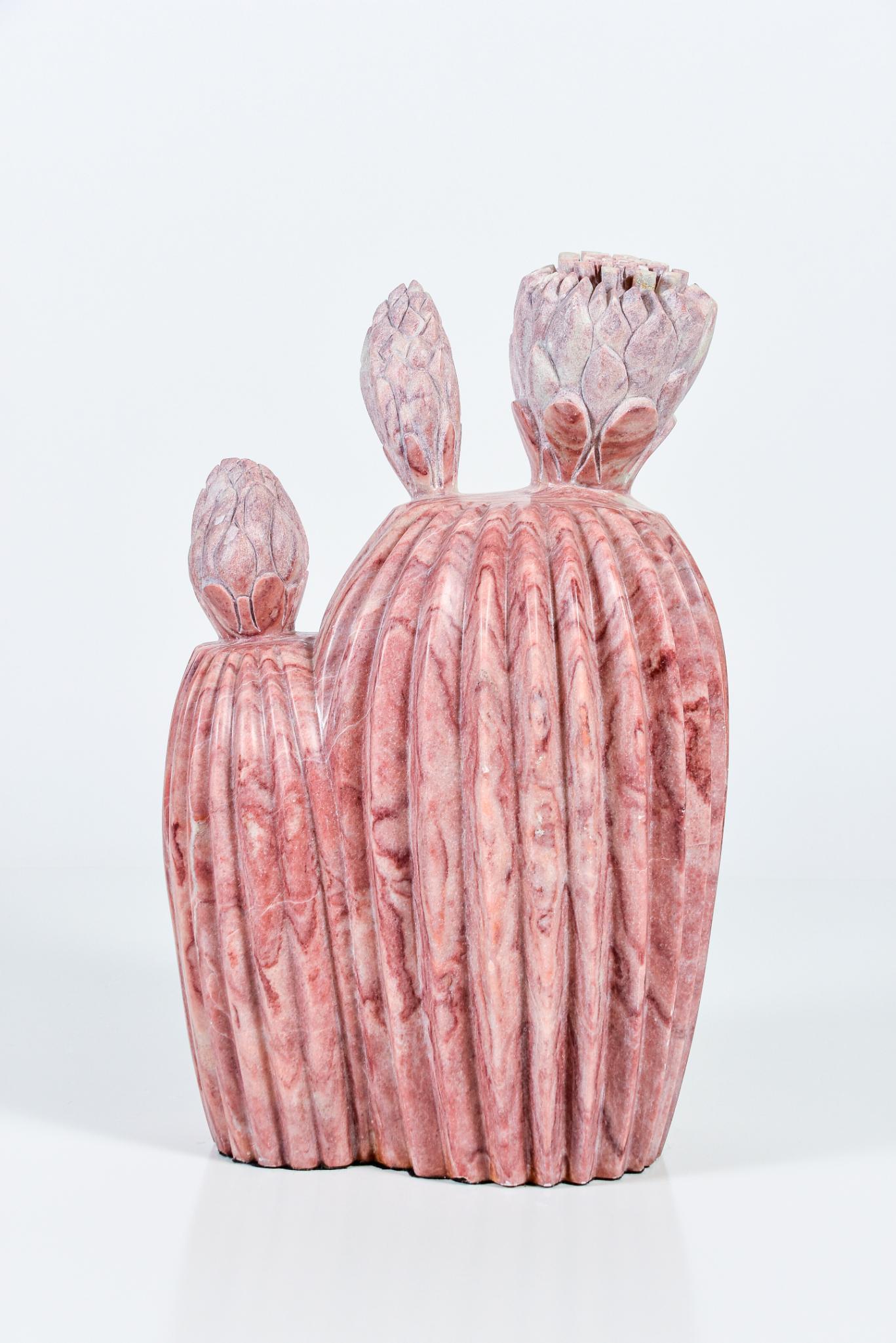 Alabaster Cactus Sculpture (1 of 8)