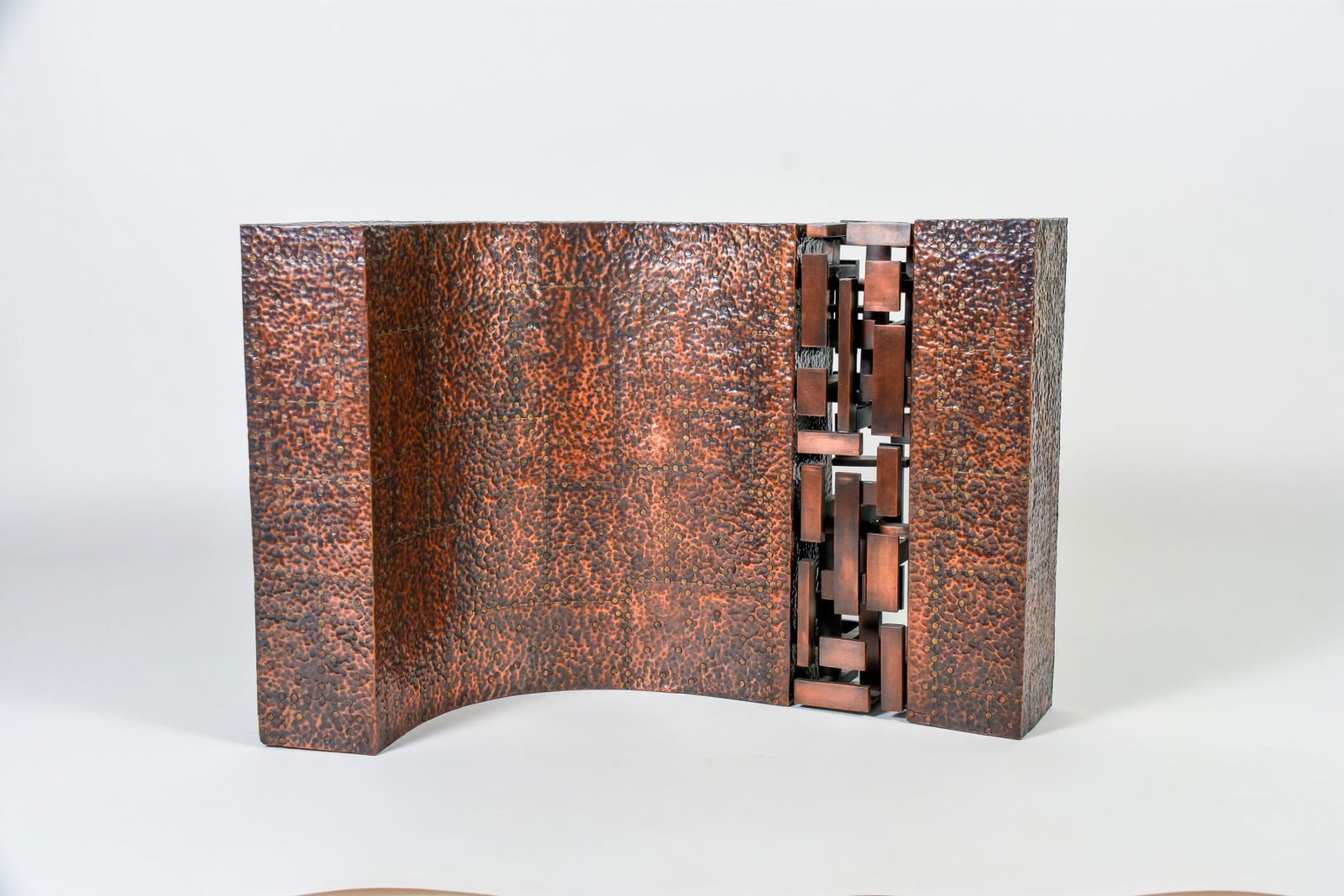 Vintage Metal Art Piece Signed "Meyrowitz 1982" (1 of 8)