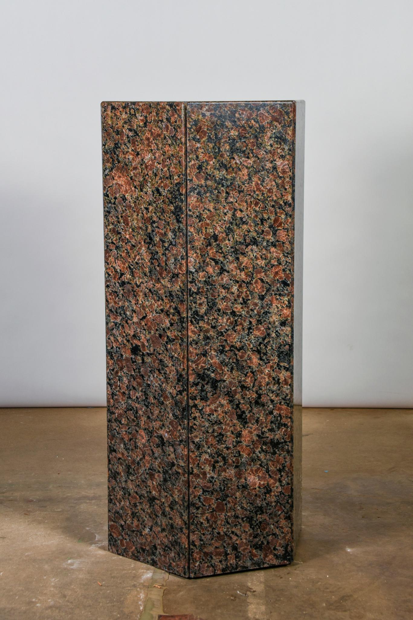 Hexagon Granite Pedestal 40" Height (1 of 6)