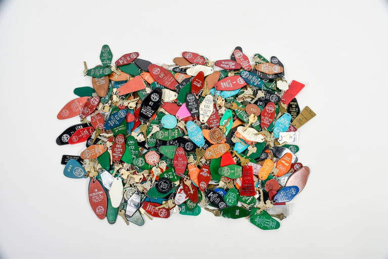 Huge Lot Of 238 Vintage Hotel Keys Key Fobs
