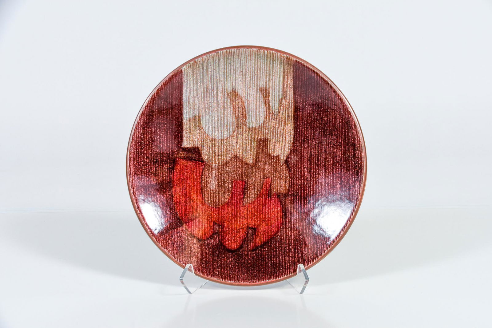 A Studio Del Campo Enameled Copper Center Bowl (1 of 6)