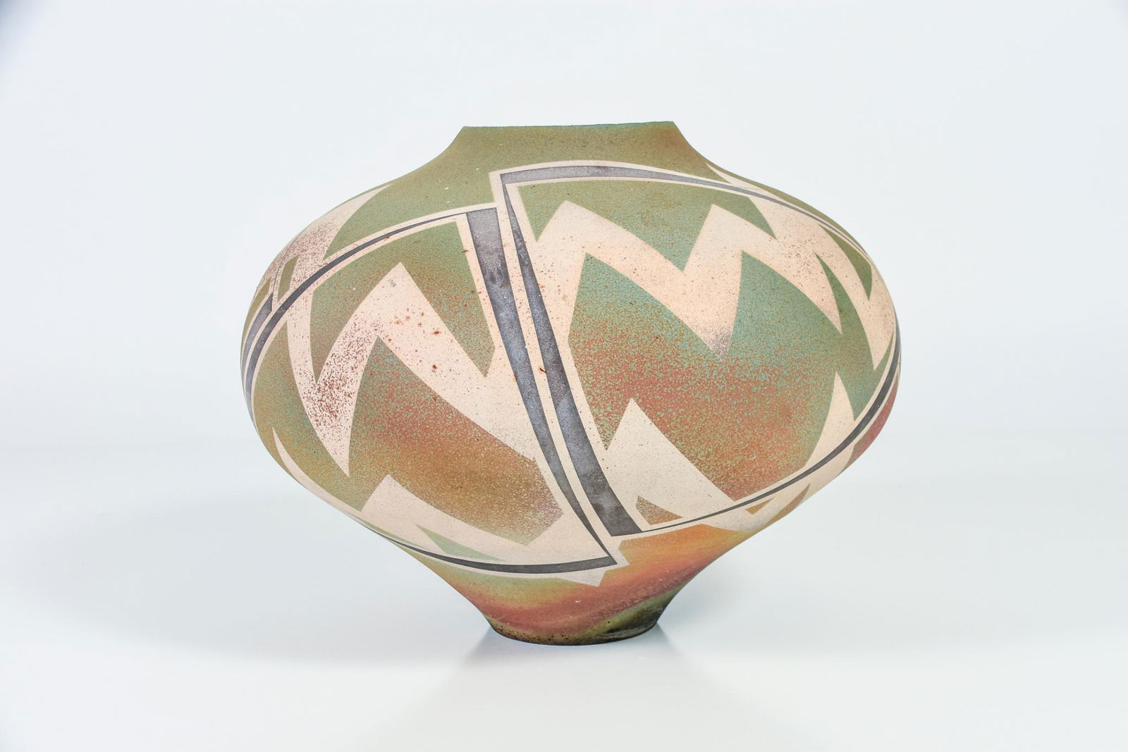 Signed Native American Large Bowl Vase (1 of 9)